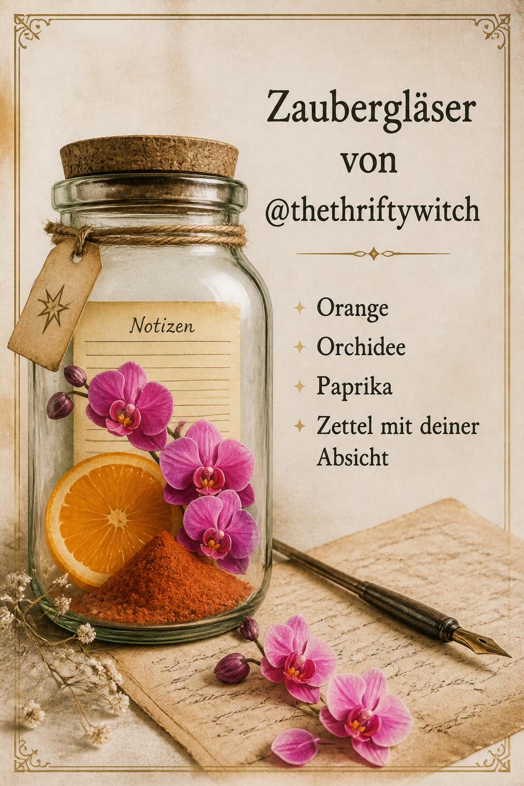 Zaubergläser von @thethrifthywitch