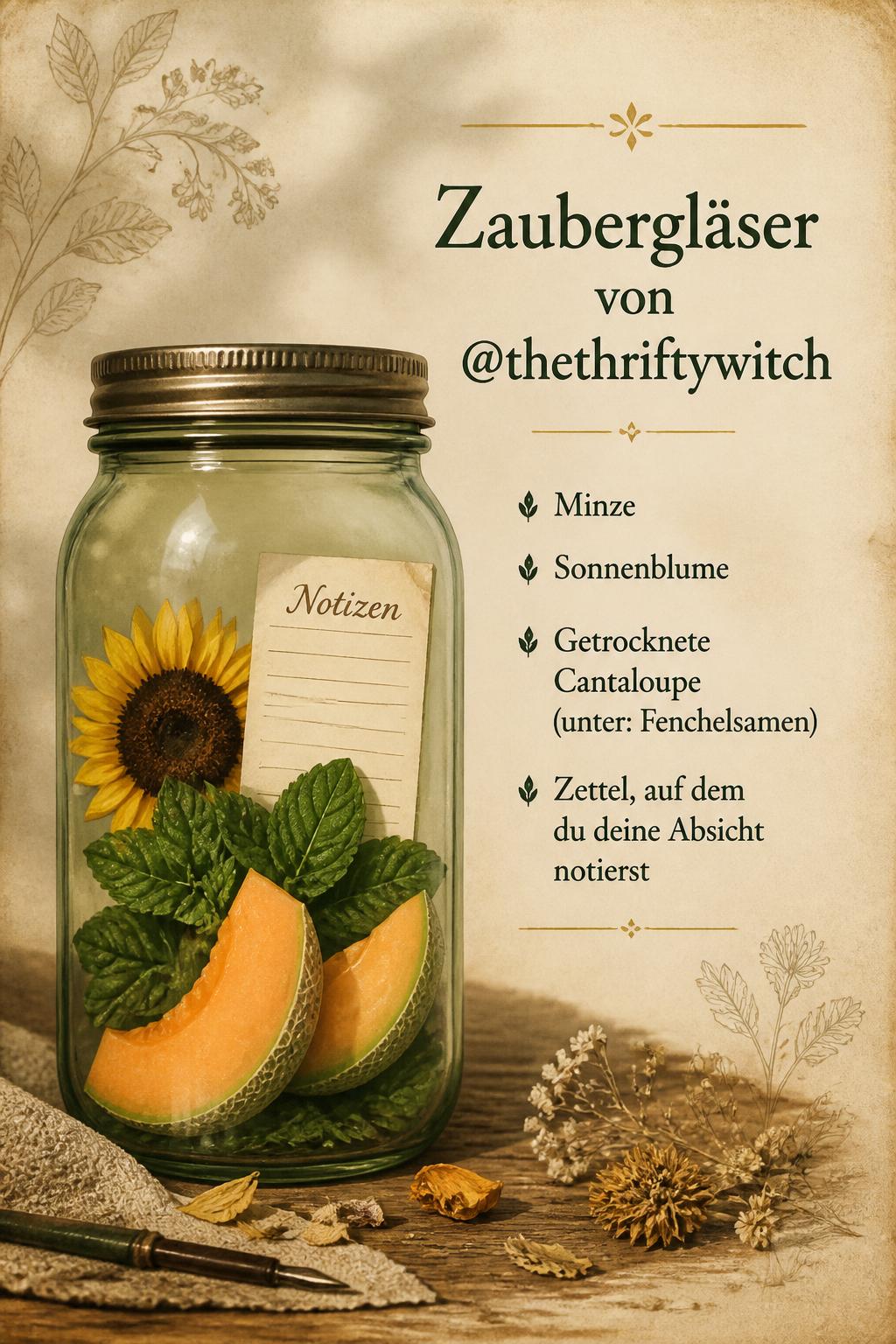Zaubergläser von @thethrifthywitch