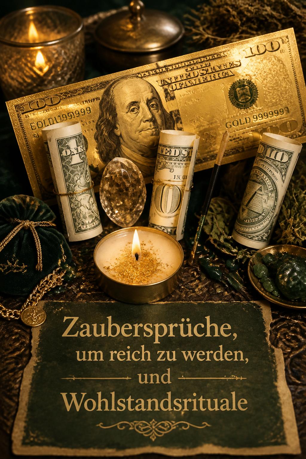 Zaubersprüche, um reich zu werden, und Wohlstandsrituale