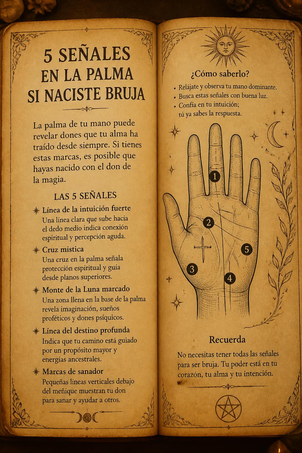 5 señales en la palma si naciste bruja