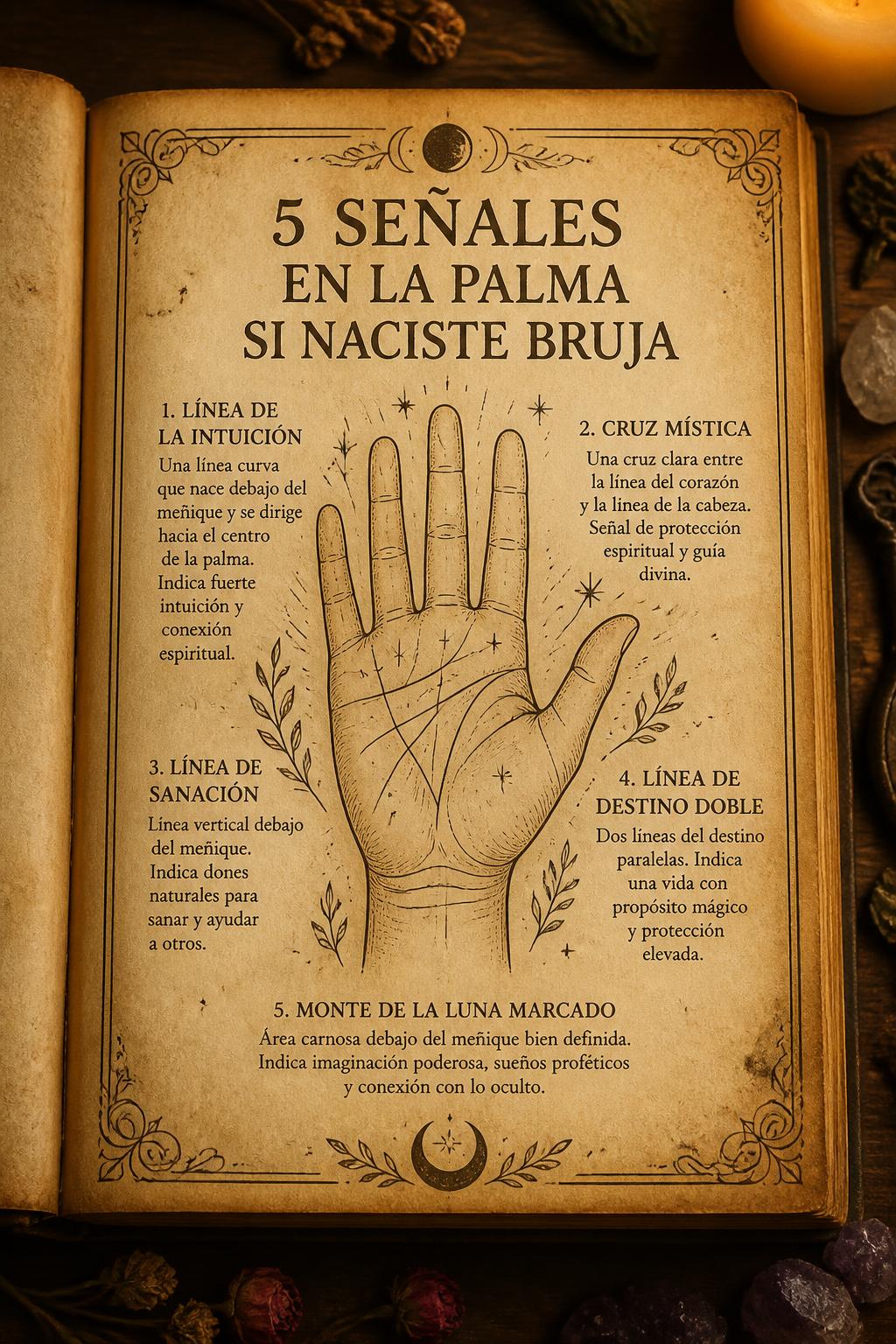 5 señales en la palma si naciste bruja