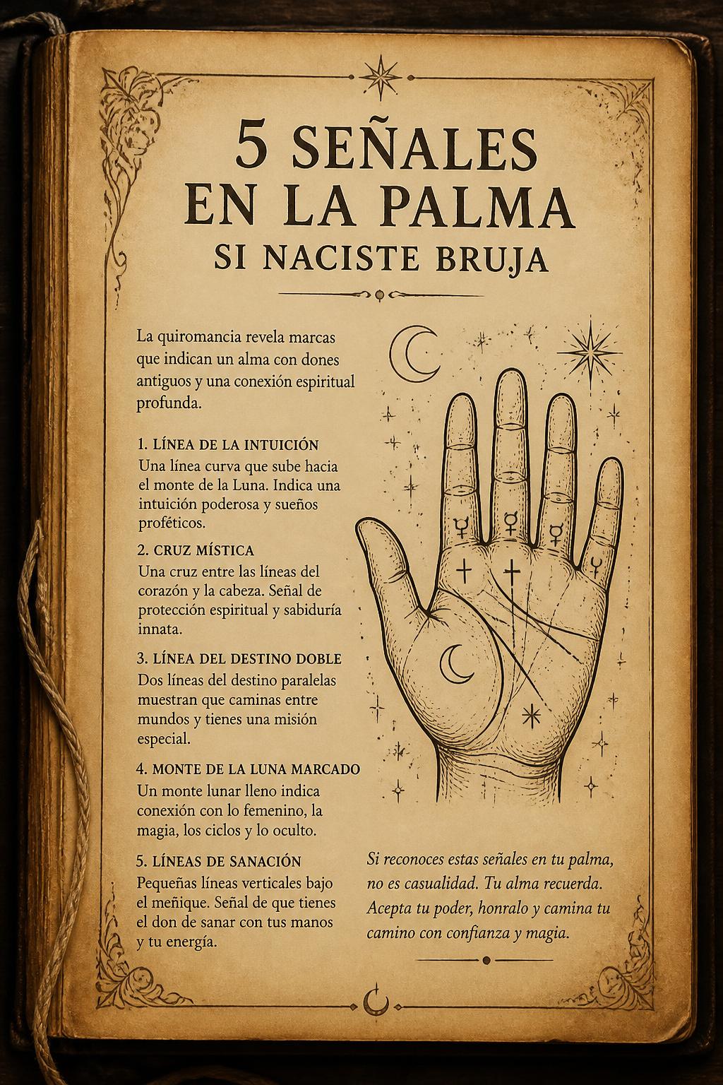 5 señales en la palma si naciste bruja