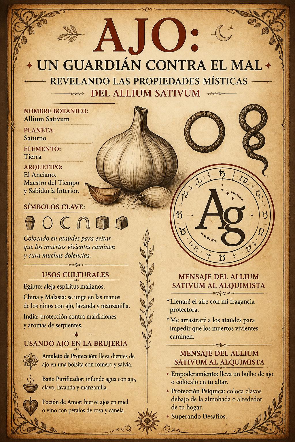 Ajo: Un Guardián Contra el Mal - Revelando las Propiedades Místicas del Allium Sativum