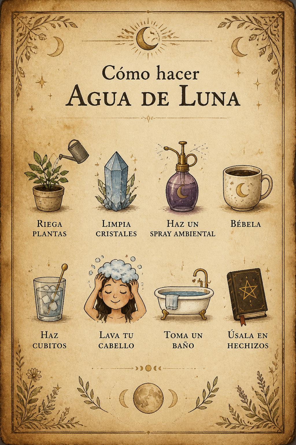 Cómo hacer agua de luna