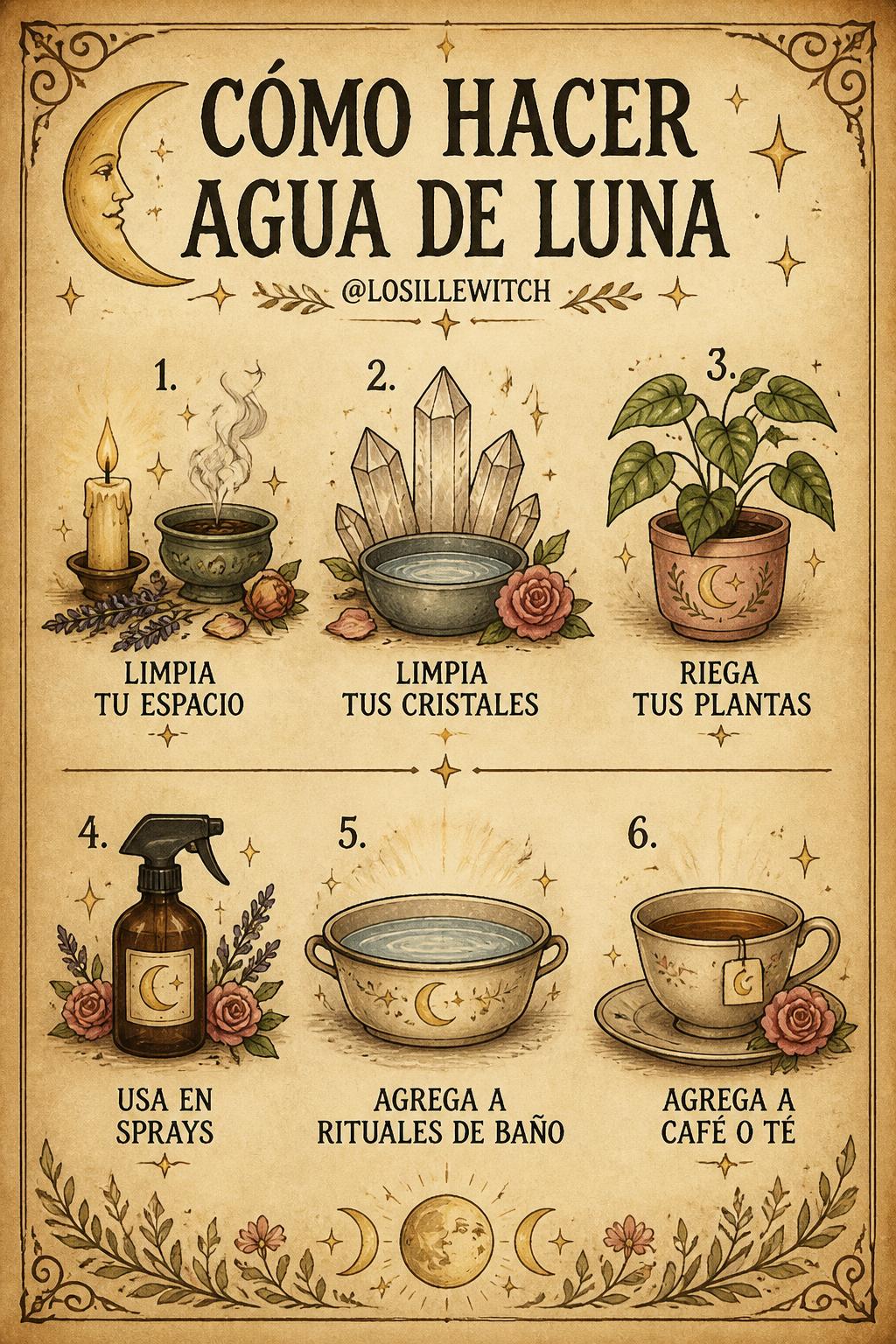 Cómo hacer agua de luna