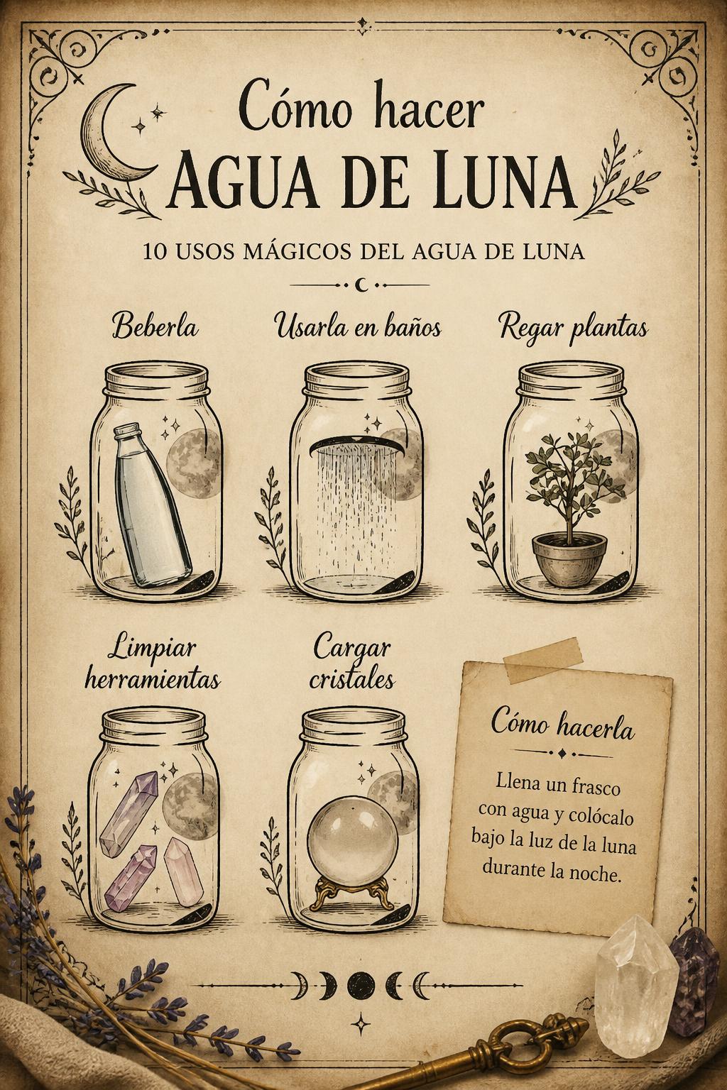 Cómo hacer agua de luna