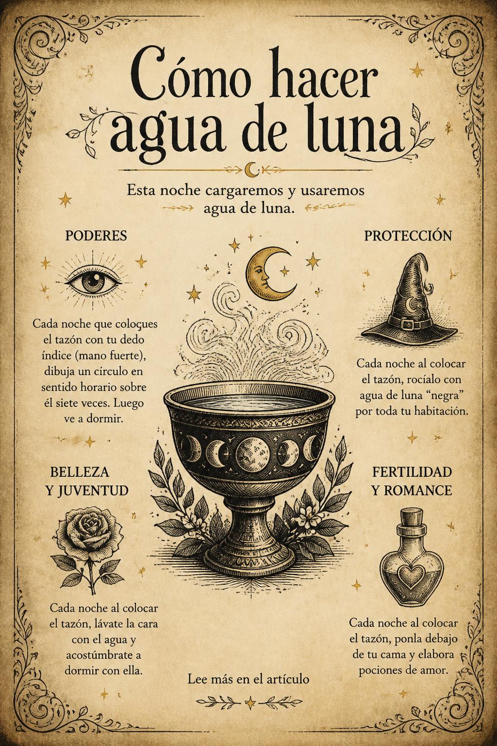 Cómo hacer agua de luna