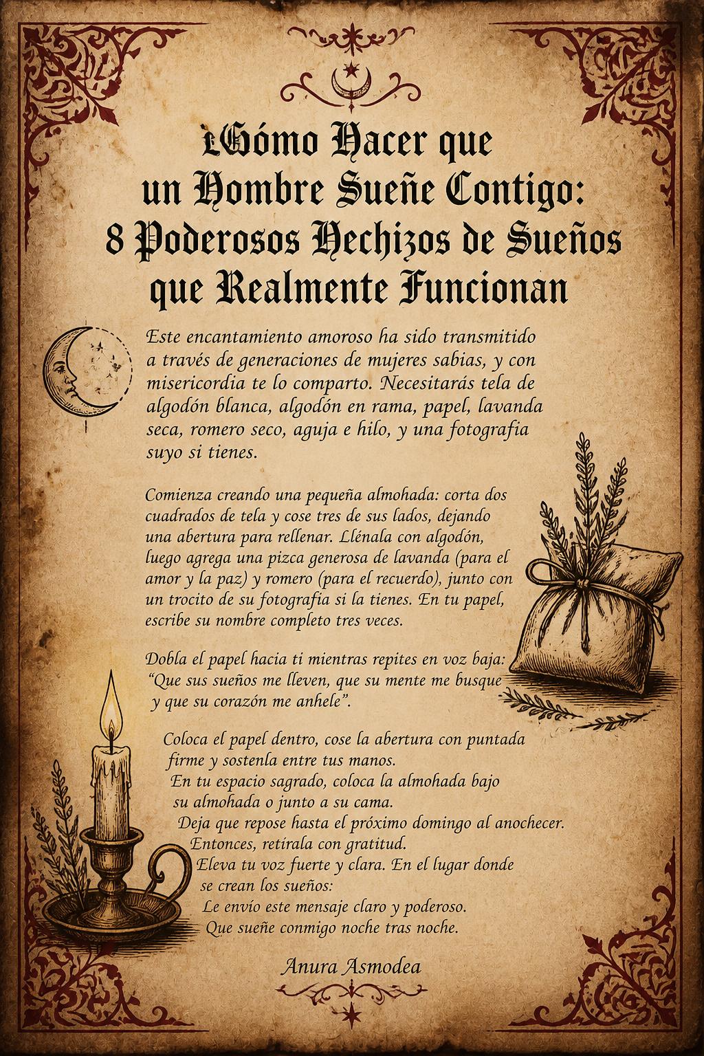 Cómo Hacer que un Hombre Sueñe Contigo: 8 Poderosos Hechizos de Sueños que Realmente Funcionan
