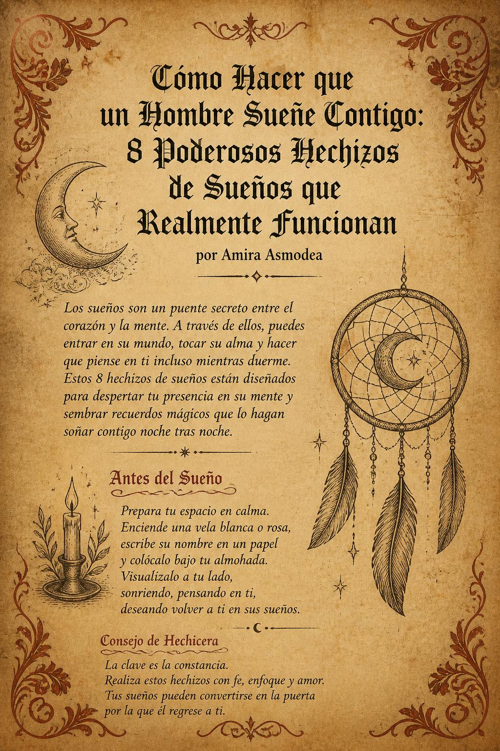 Cómo Hacer que un Hombre Sueñe Contigo: 8 Poderosos Hechizos de Sueños que Realmente Funcionan