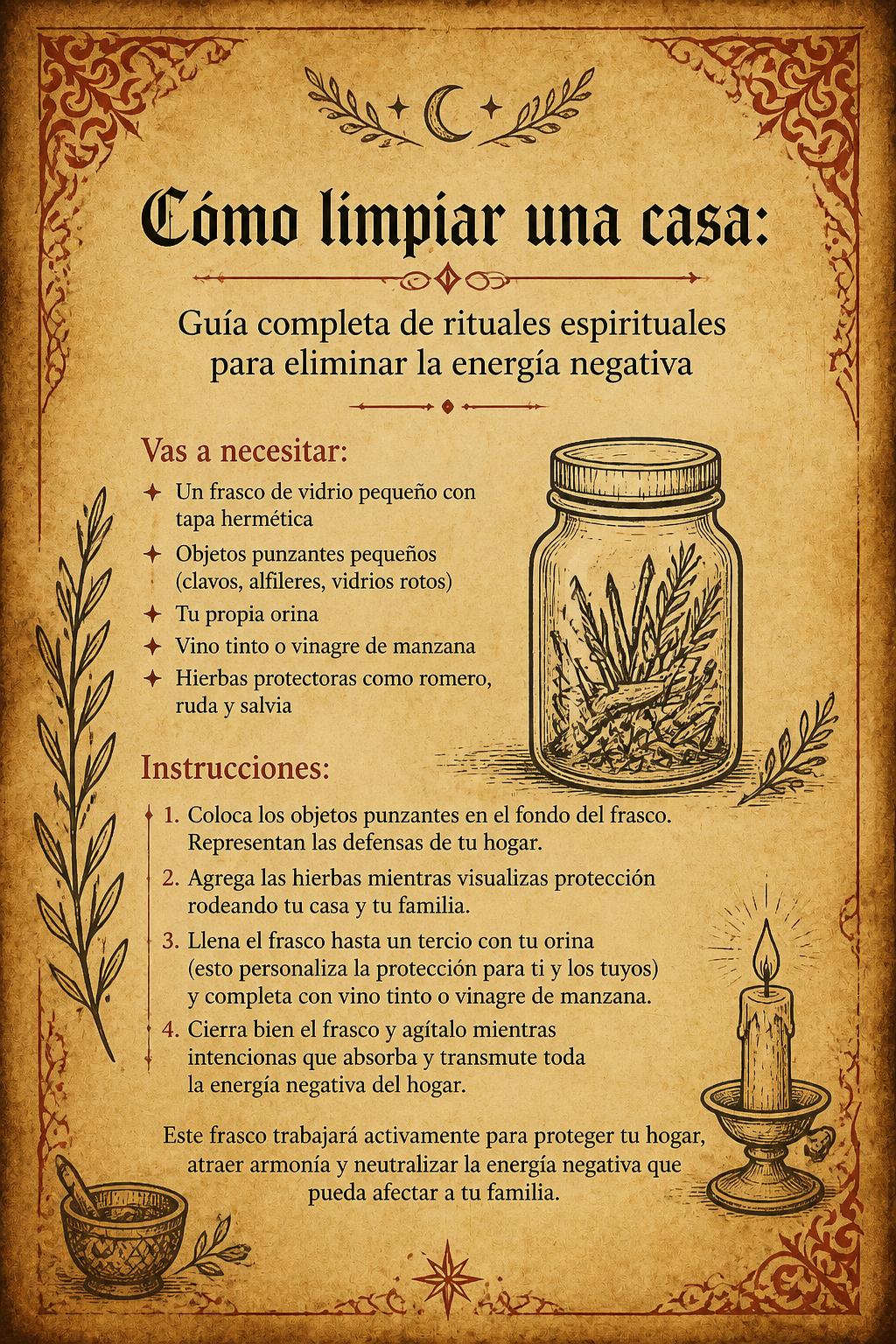 Cómo limpiar una casa: Guía completa de rituales espirituales para eliminar la energía negativa