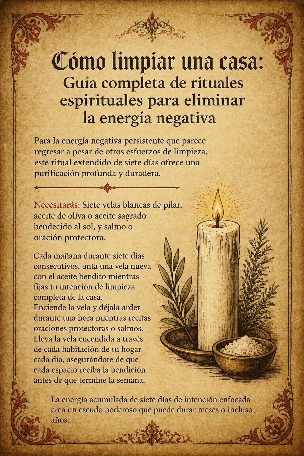 Cómo limpiar una casa: Guía completa de rituales espirituales para eliminar la energía negativa