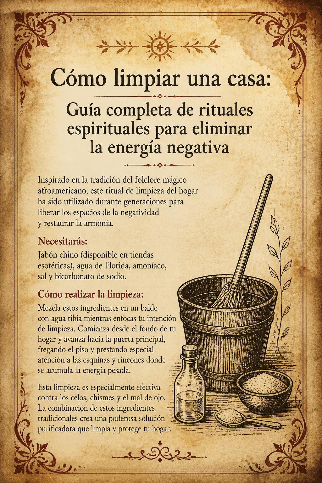 Cómo limpiar una casa: Guía completa de rituales espirituales para eliminar la energía negativa
