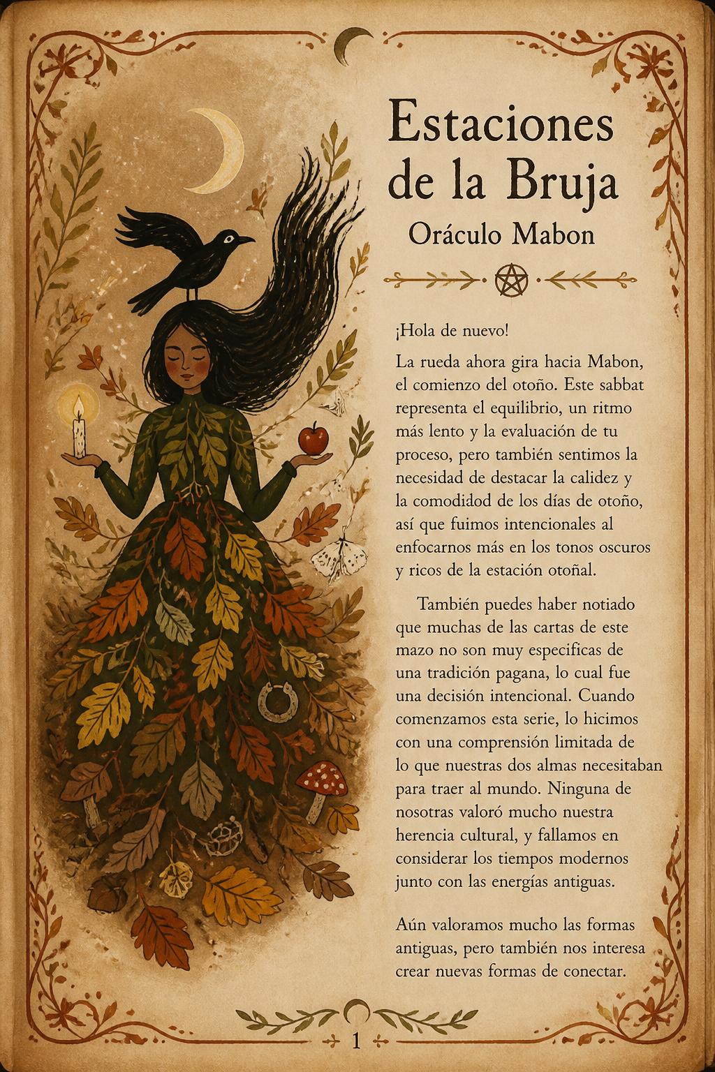 Estaciones de la Bruja - Oráculo Mabon