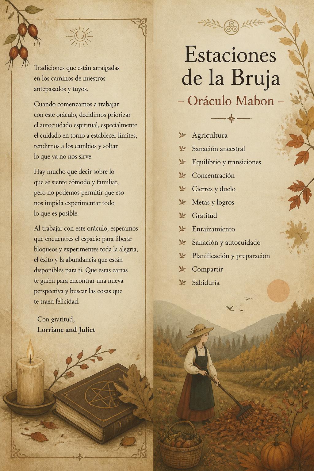 Estaciones de la Bruja - Oráculo Mabon