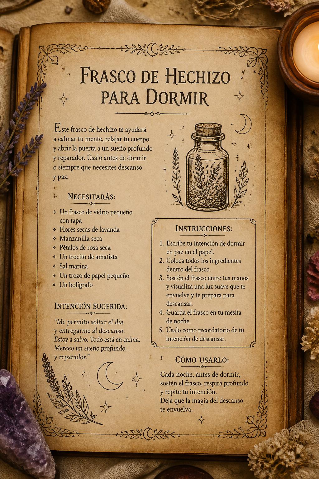 Frasco de Hechizo para Dormir