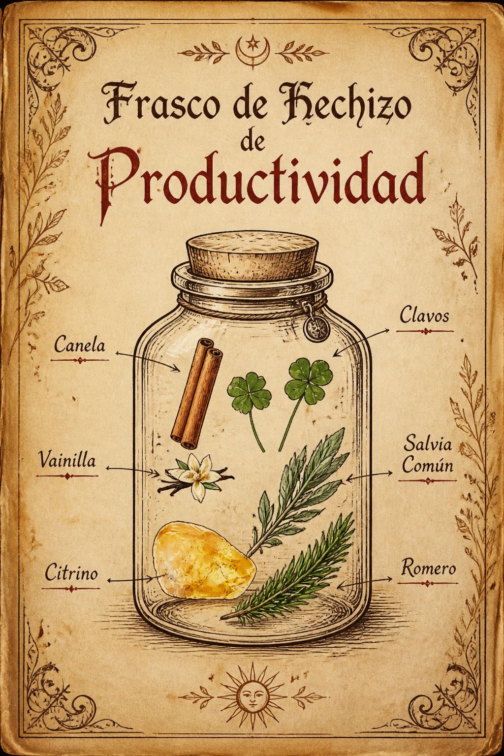 Frasco de Hechizo de Productividad