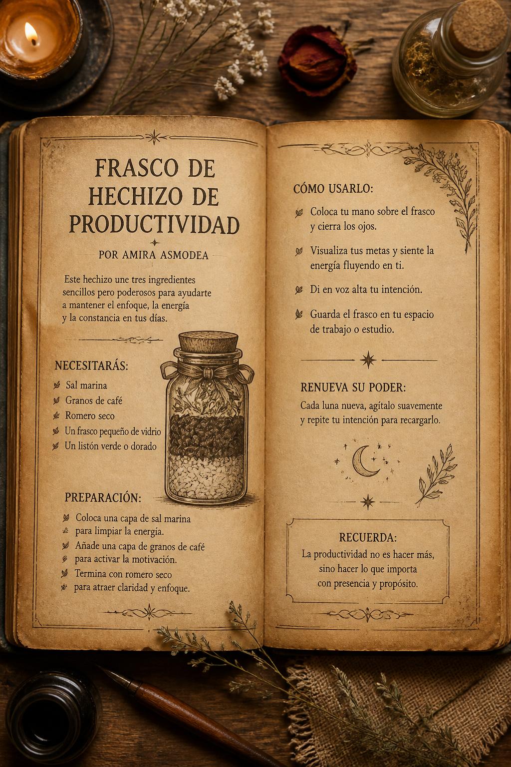 Frasco de Hechizo de Productividad