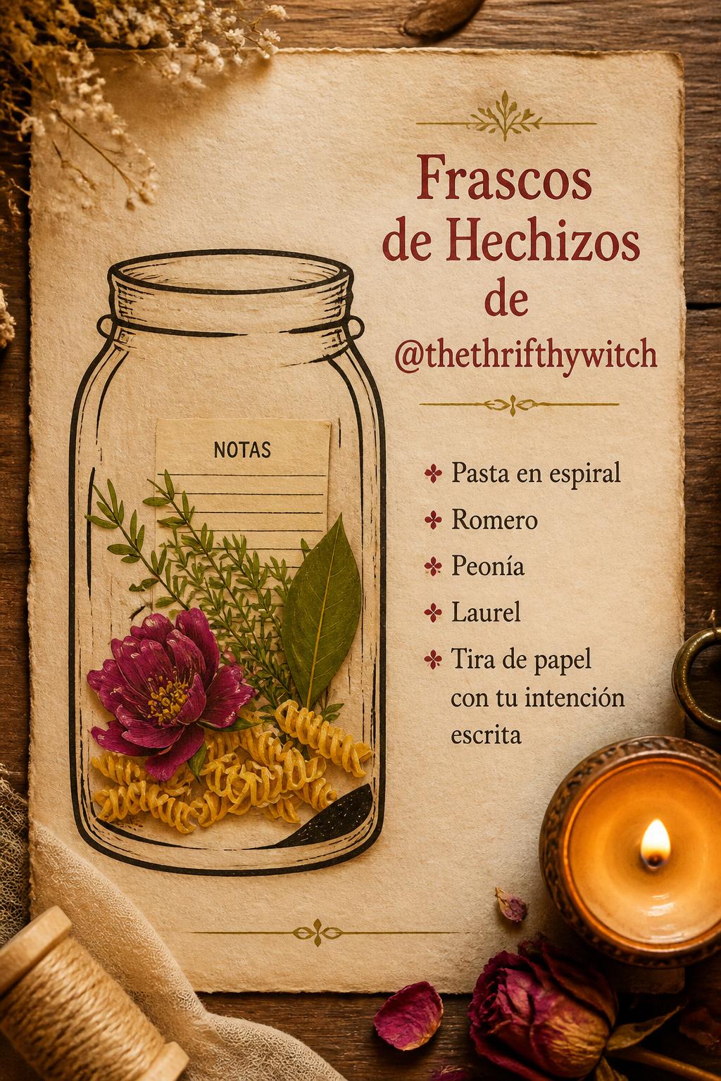Frascos de Hechizos de @thethrifthywitch