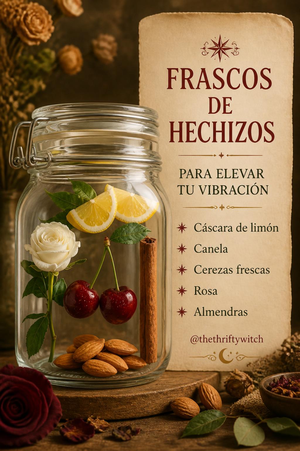 Frascos de Hechizos de @thethrifthywitch
