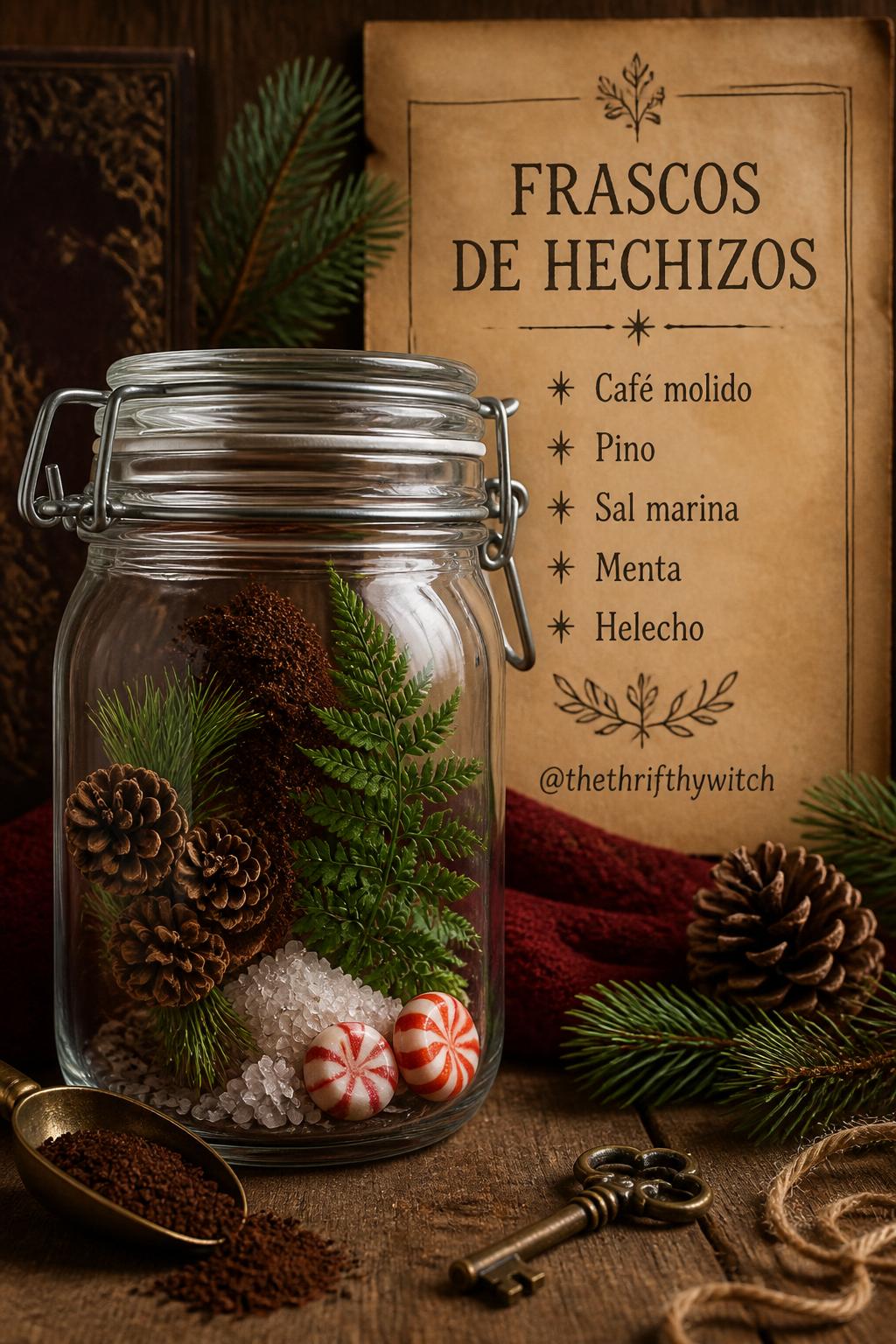Frascos de Hechizos de @thethrifthywitch