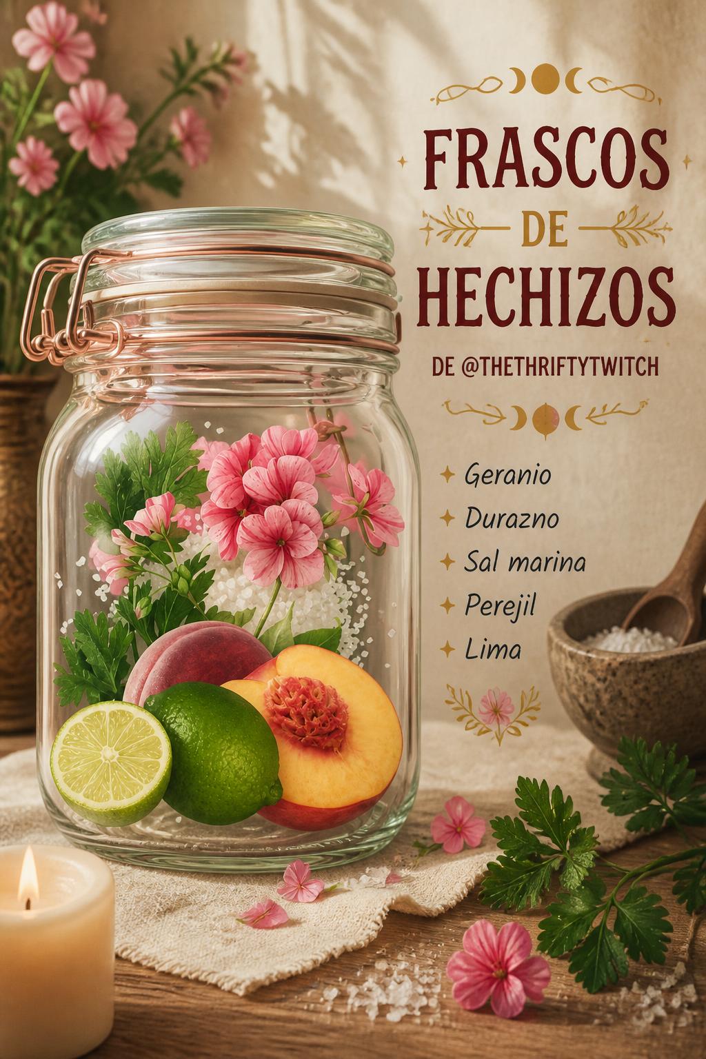Frascos de Hechizos de @thethrifthywitch