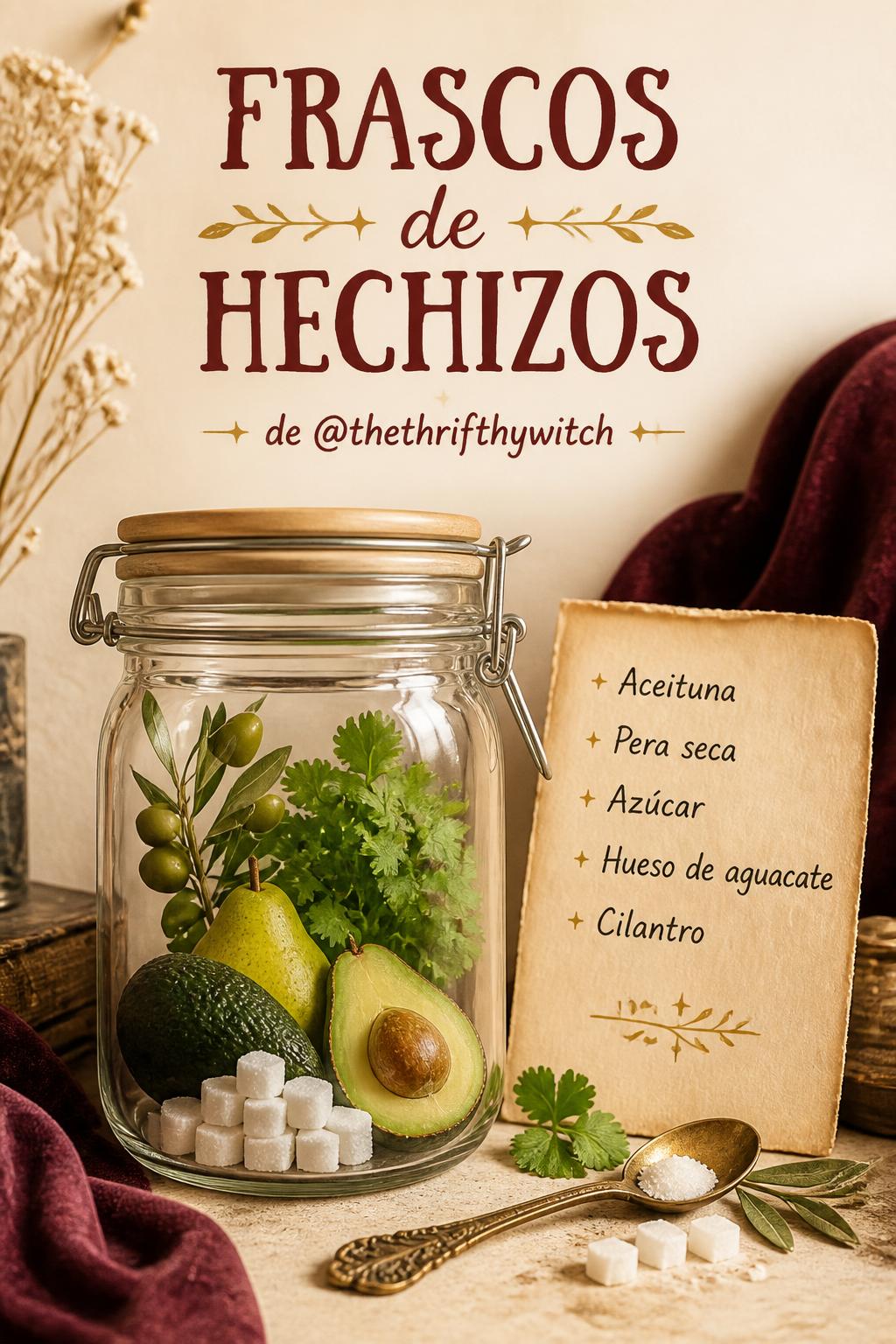 Frascos de Hechizos de @thethrifthywitch