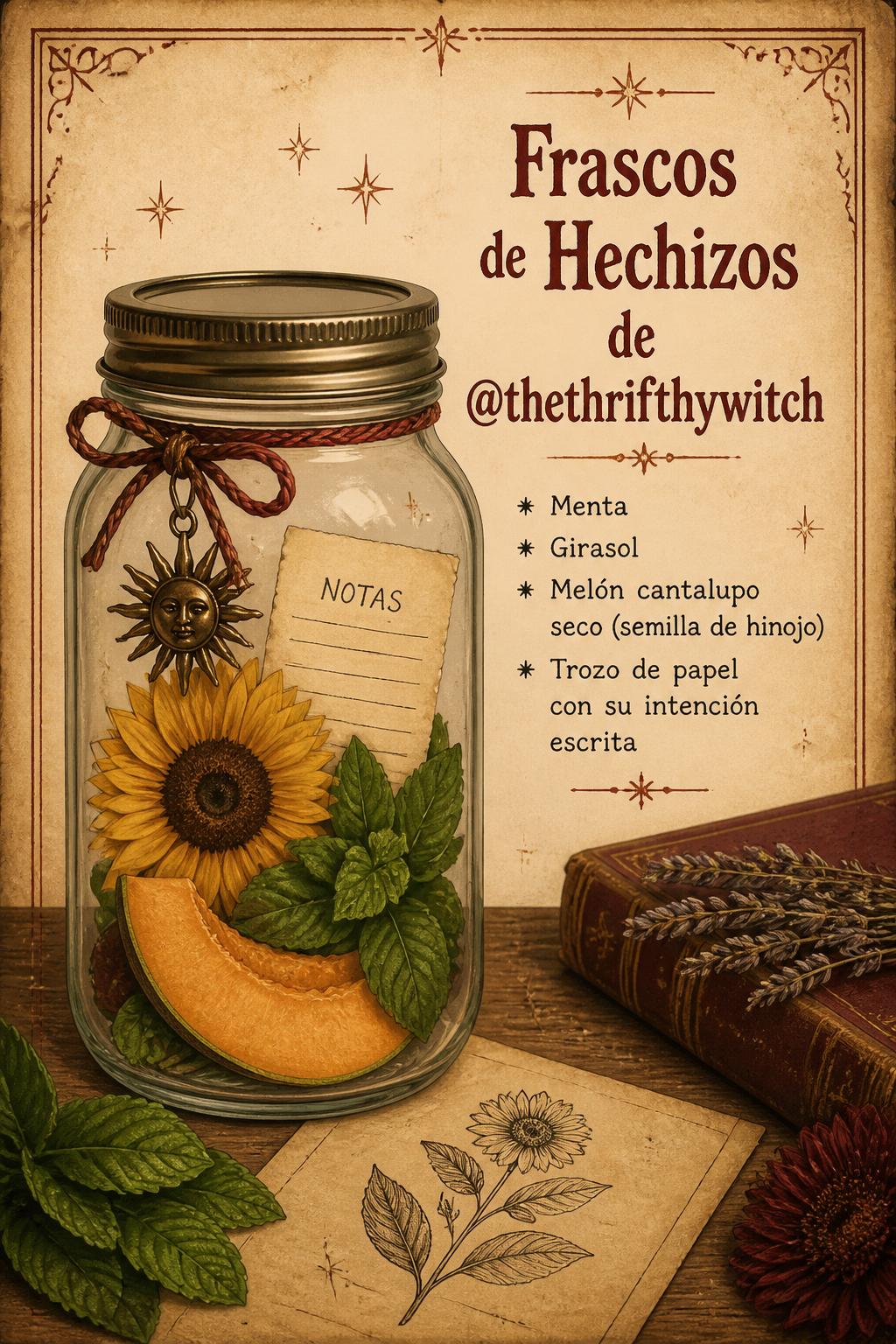 Frascos de Hechizos de @thethrifthywitch