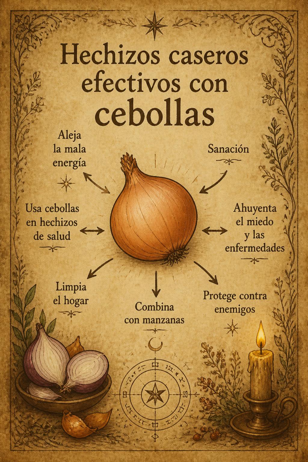 Hechizos caseros efectivos con cebollas