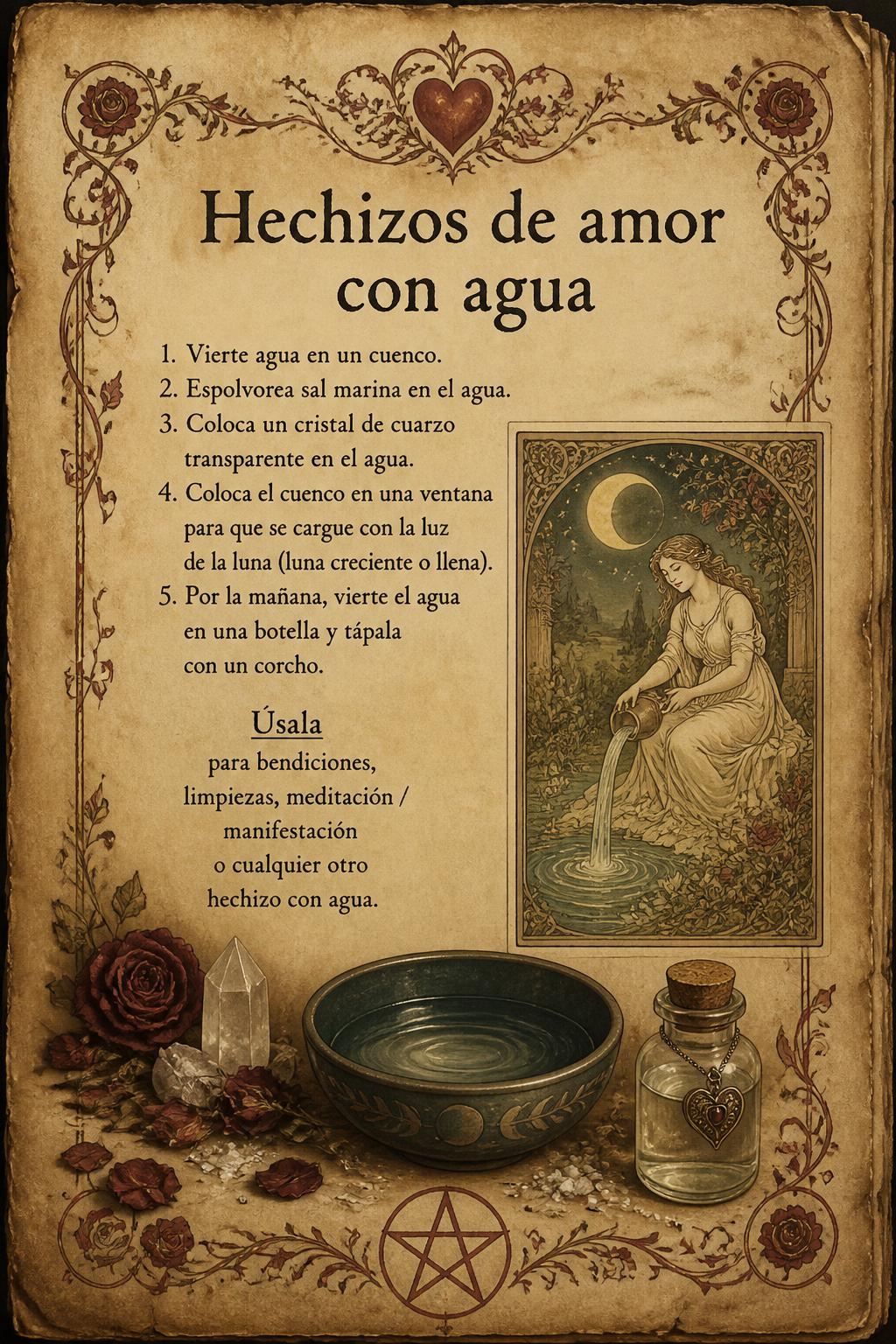Hechizos de amor con agua