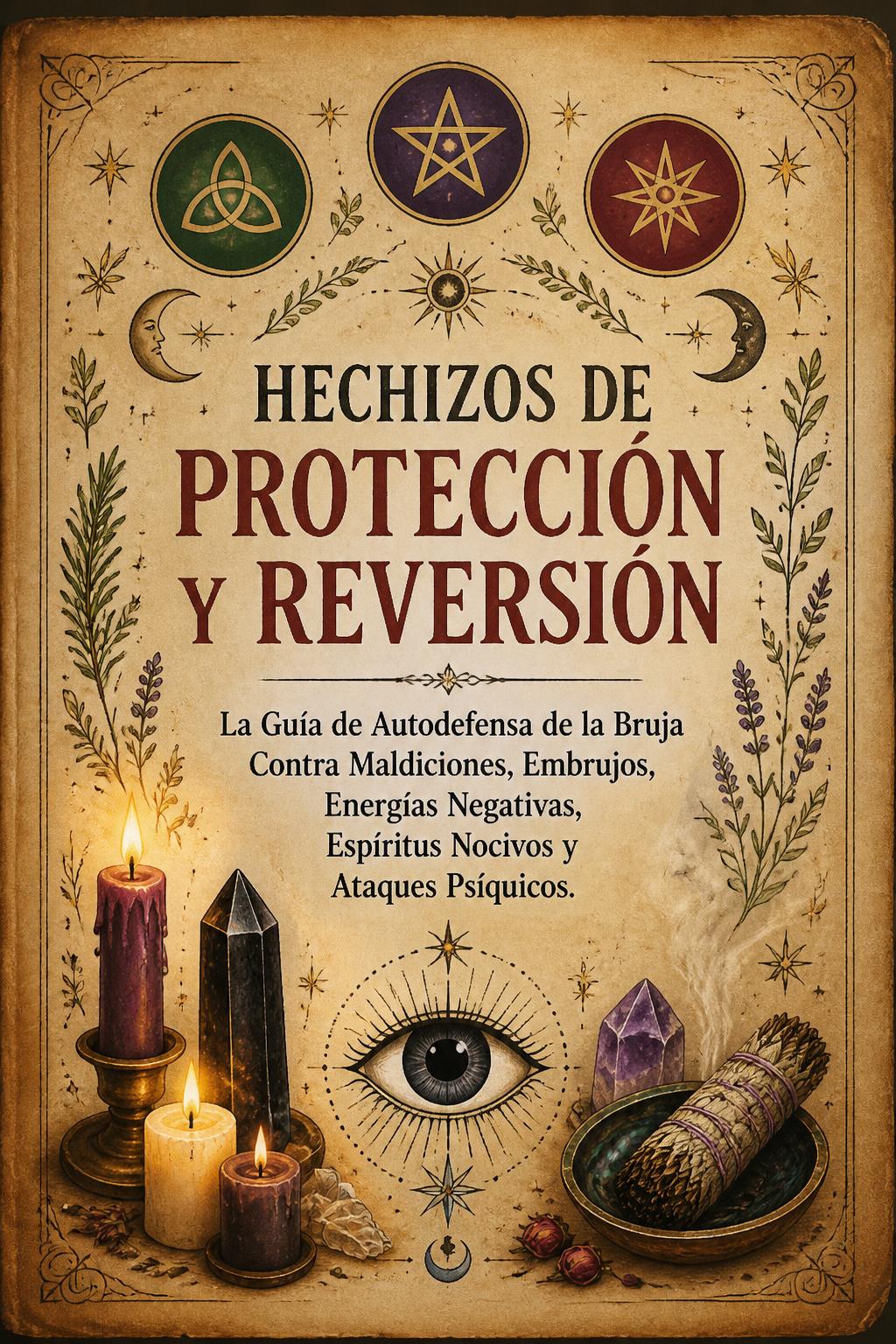 Hechizos de Protección y Reversión: La Guía de Autodefensa de la Bruja Contra Maldiciones, Embrujos, Energías Negativas, Espíritus Nocivos y Ataques Psíquicos.