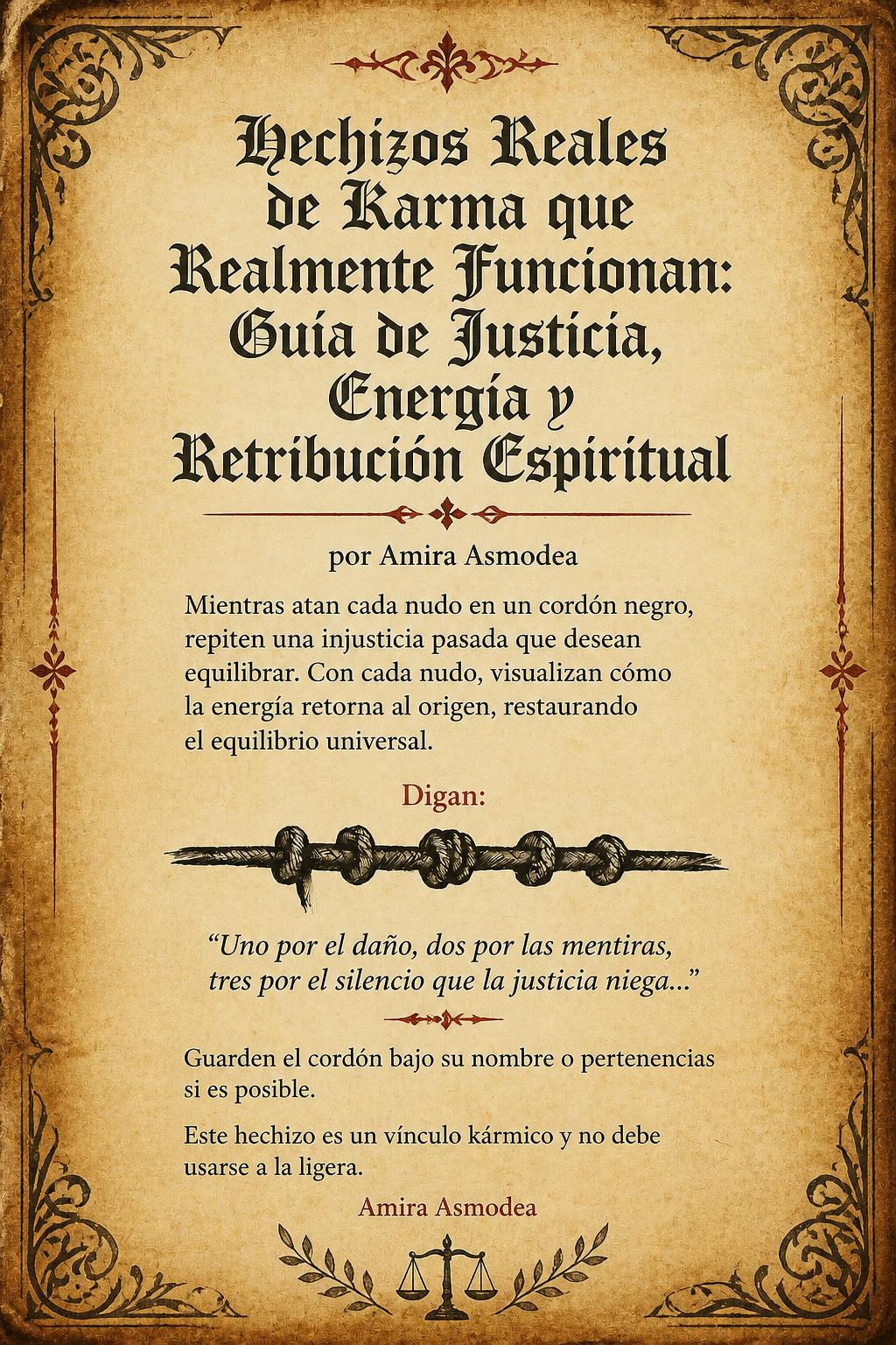Hechizos Reales de Karma que Realmente Funcionan: Guía de Justicia, Energía y Retribución Espiritual