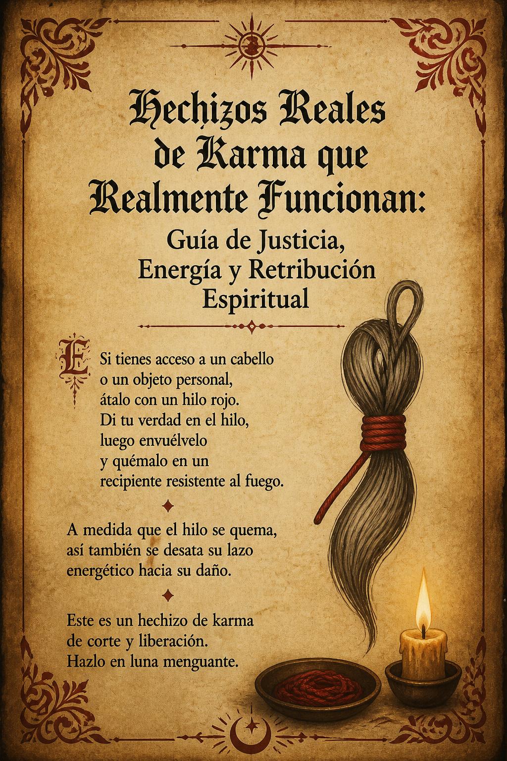 Hechizos Reales de Karma que Realmente Funcionan: Guía de Justicia, Energía y Retribución Espiritual
