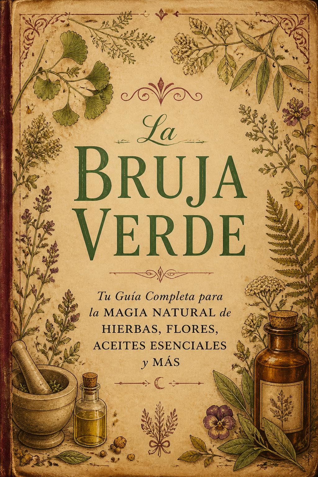 La Bruja Verde: Tu Guía Completa para la Magia Natural de Hierbas, Flores, Aceites Esenciales y Más