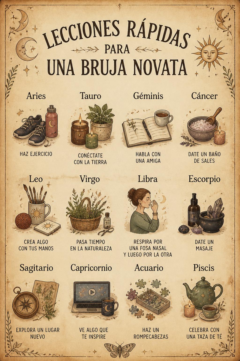 Lecciones rápidas para una bruja novata