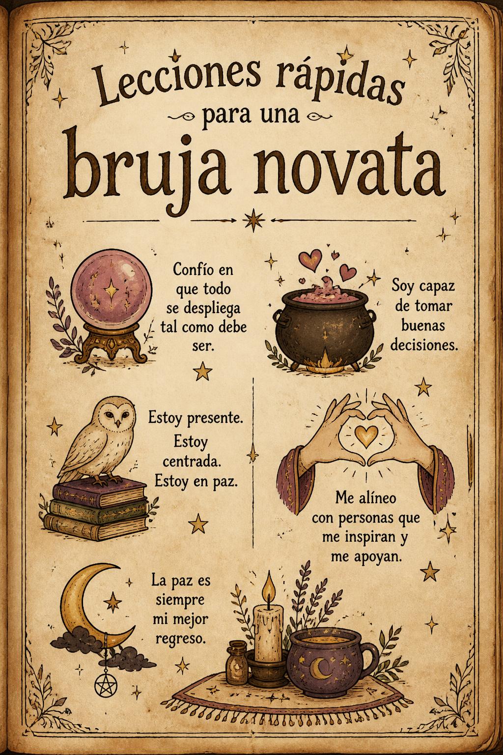 Lecciones rápidas para una bruja novata