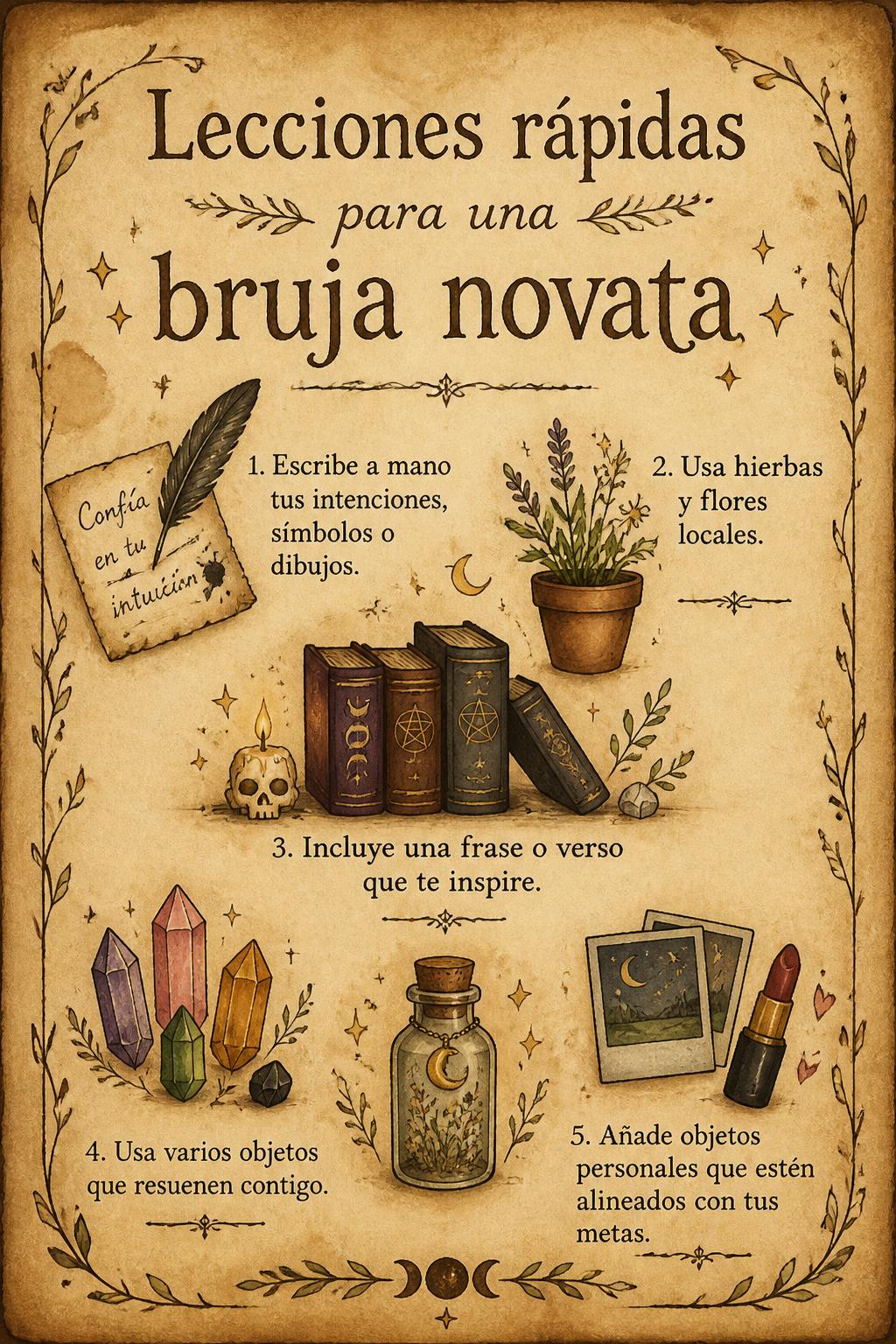 Lecciones rápidas para una bruja novata