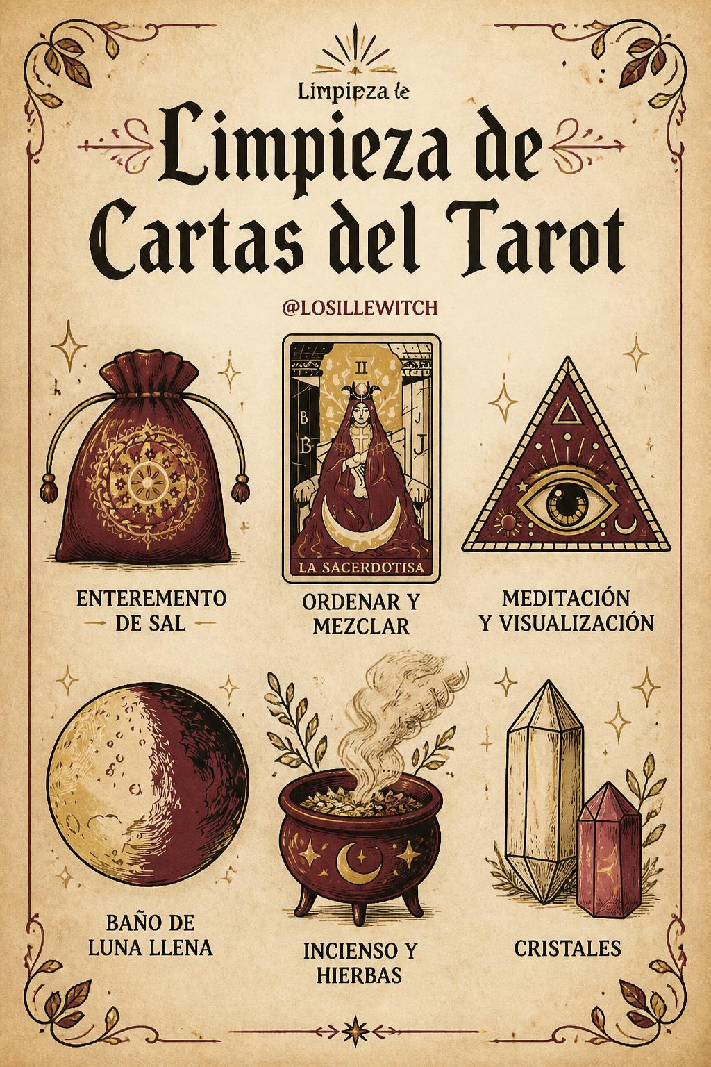 Limpieza de Cartas del Tarot