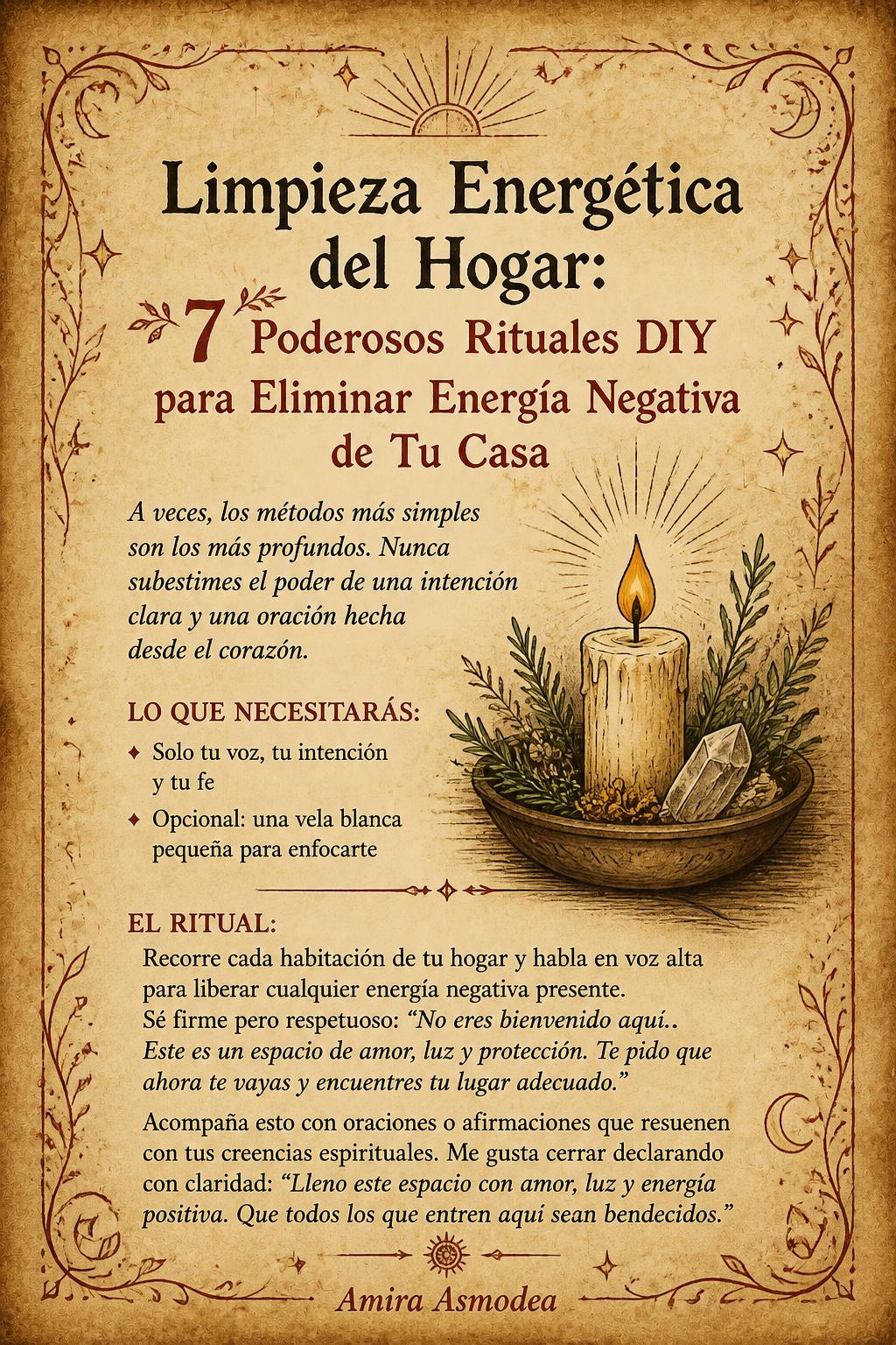 Limpieza Energética del Hogar: 7 Poderosos Rituales DIY para Eliminar Energía Negativa de Tu Casa Limpieza Energética del Hogar: 7 Poderosos Rituales DIY para Eliminar Energía Negativa de Tu Casa