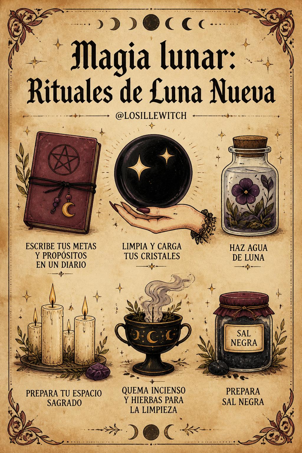 Magia lunar: Rituales de Luna Nueva
