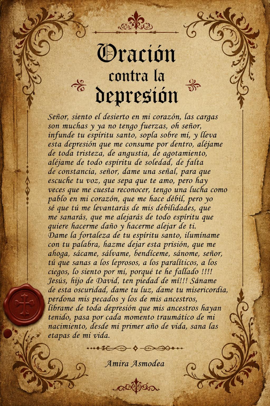 Oración contra la depresión