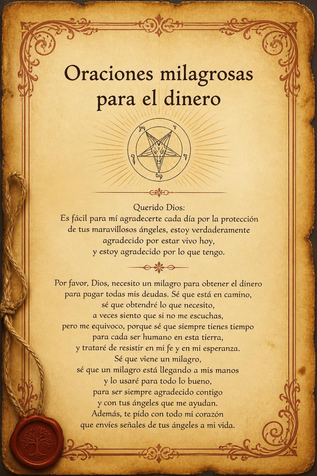 Oraciones milagrosas para el dinero