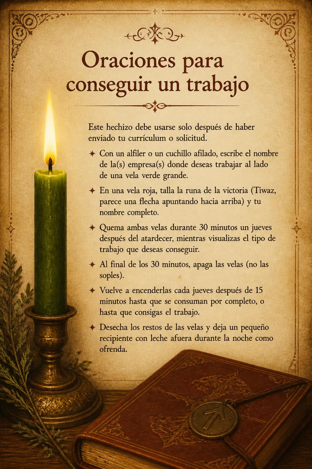 Oraciones para conseguir un trabajo