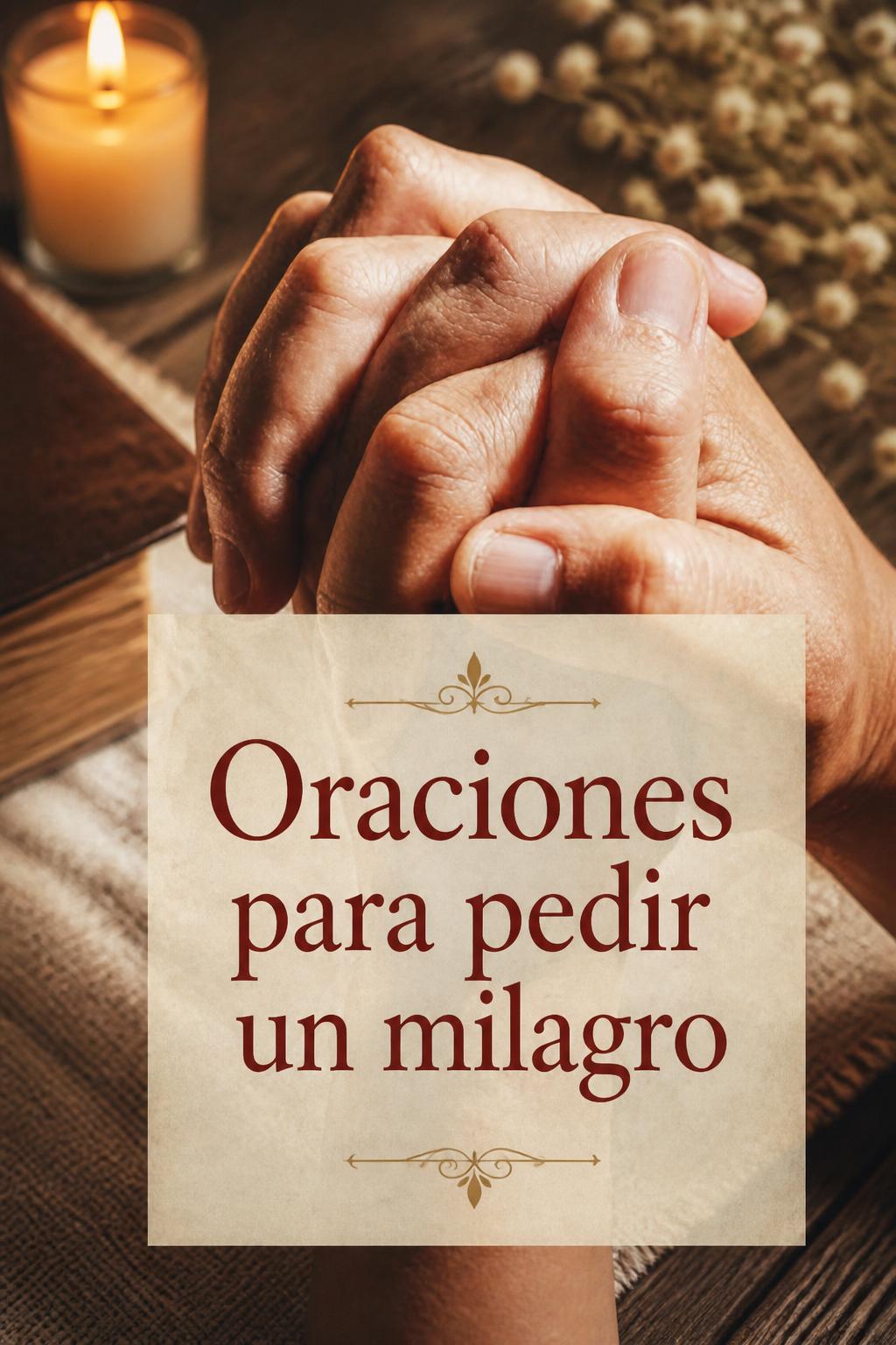 Oraciones para pedir un milagro