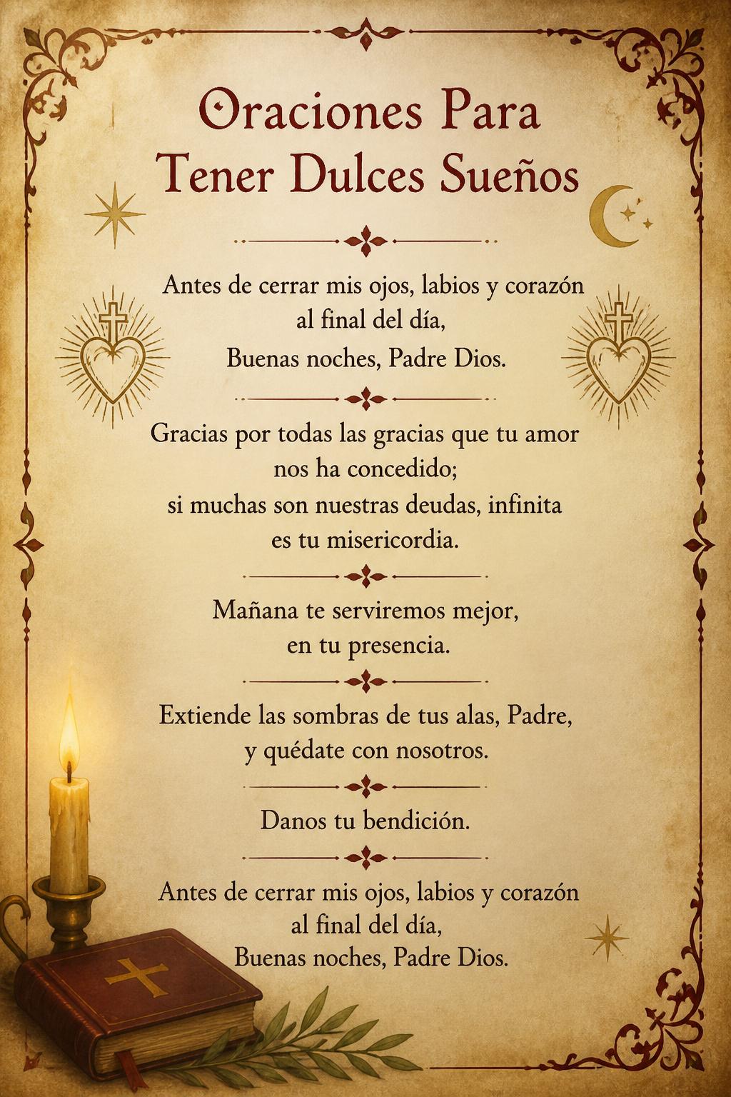 Oraciones Para Tener Dulces Sueños
