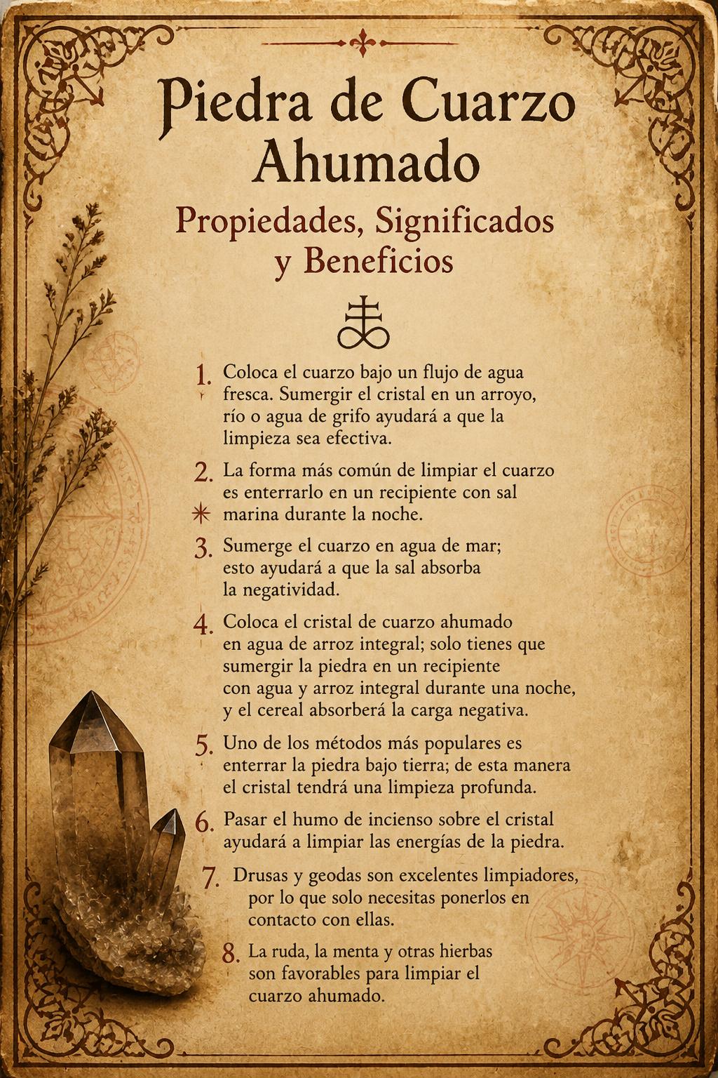 Piedra de Cuarzo Ahumado, Propiedades, Significados y Beneficios