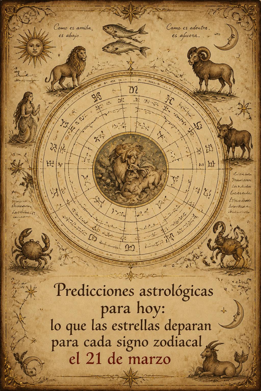 Predicciones astrológicas para hoy: lo que las estrellas deparan para cada signo zodiacal el 21 de marzo