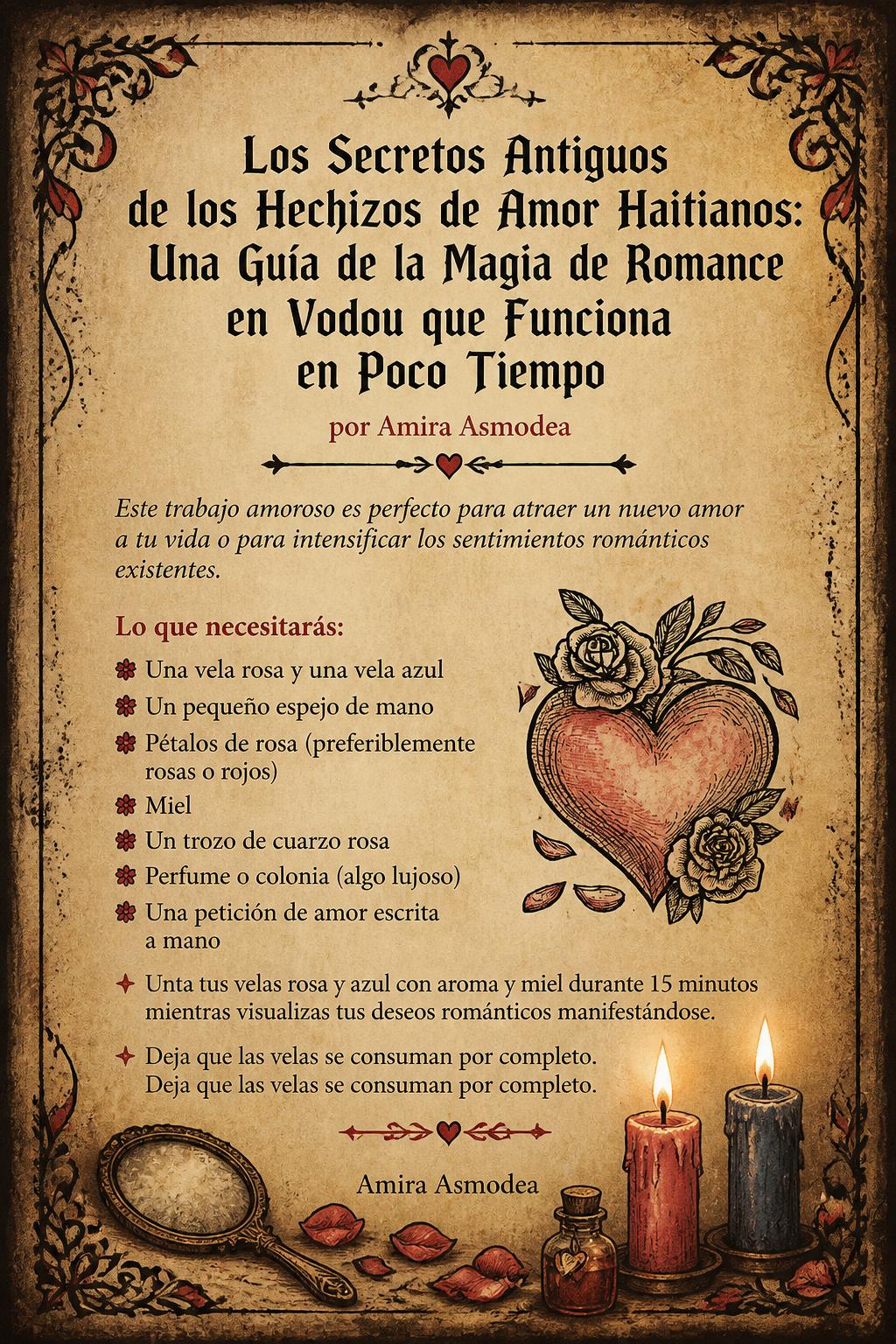 Los Secretos Antiguos de los Hechizos de Amor Haitianos: Una Guía de la Magia de Romance en Vodou que Funciona en Poco Tiempo