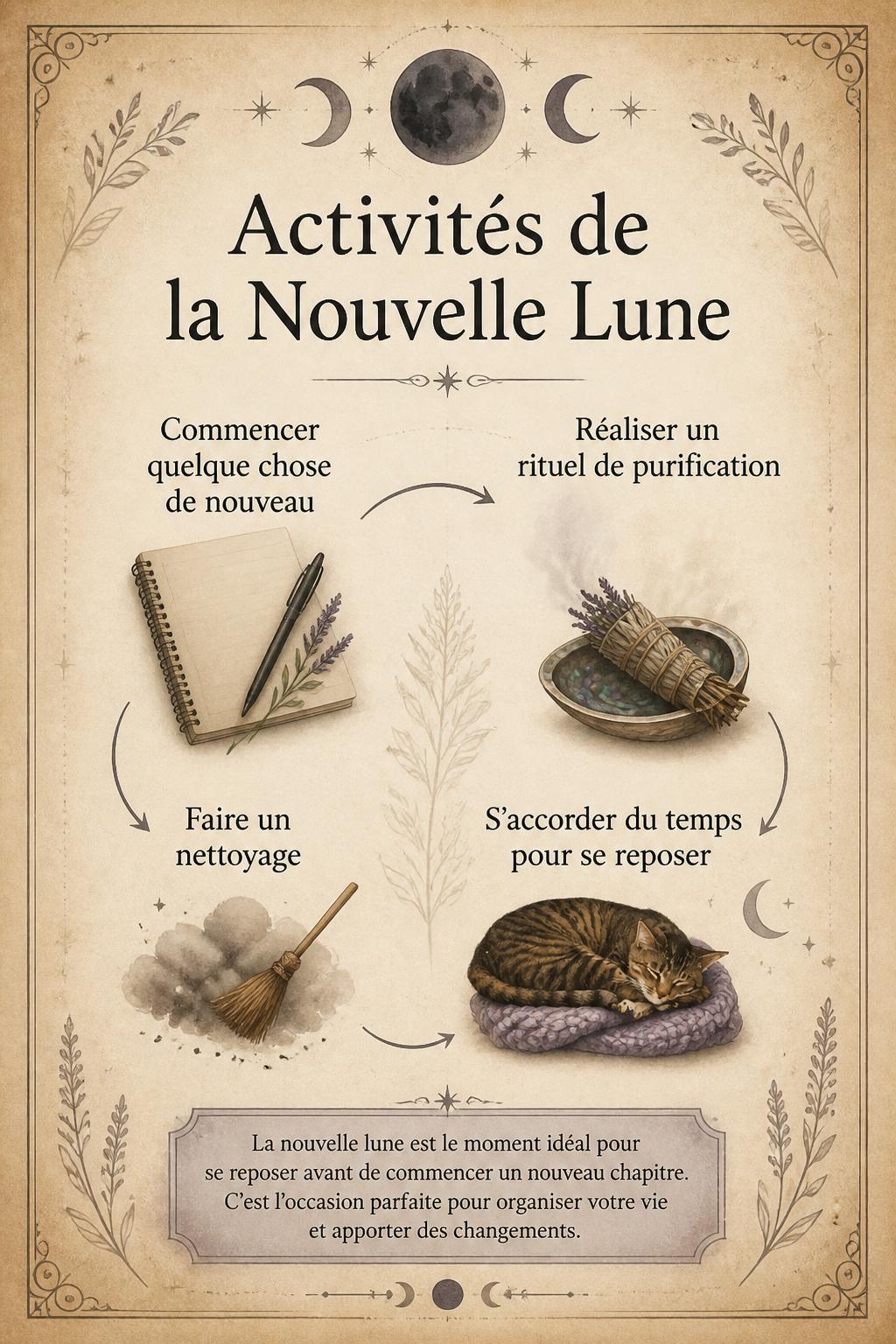Activités de la Nouvelle Lune