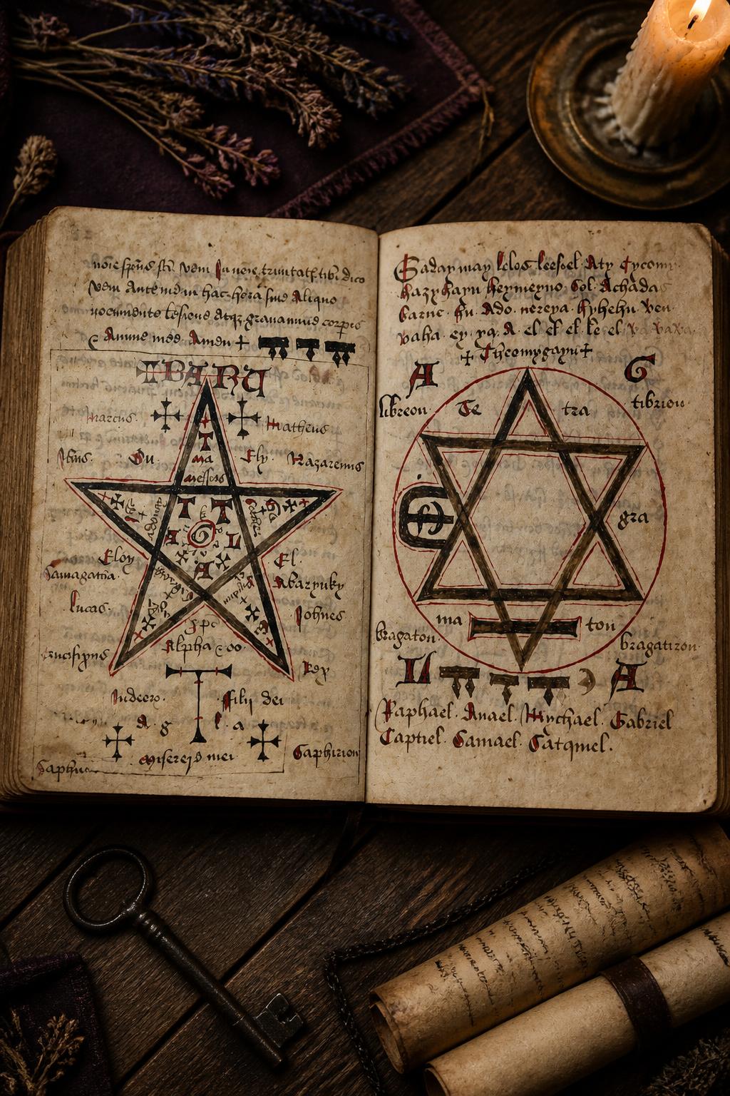 Ancien Manuscrit de Sorcellerie Médiévale en Latin - I