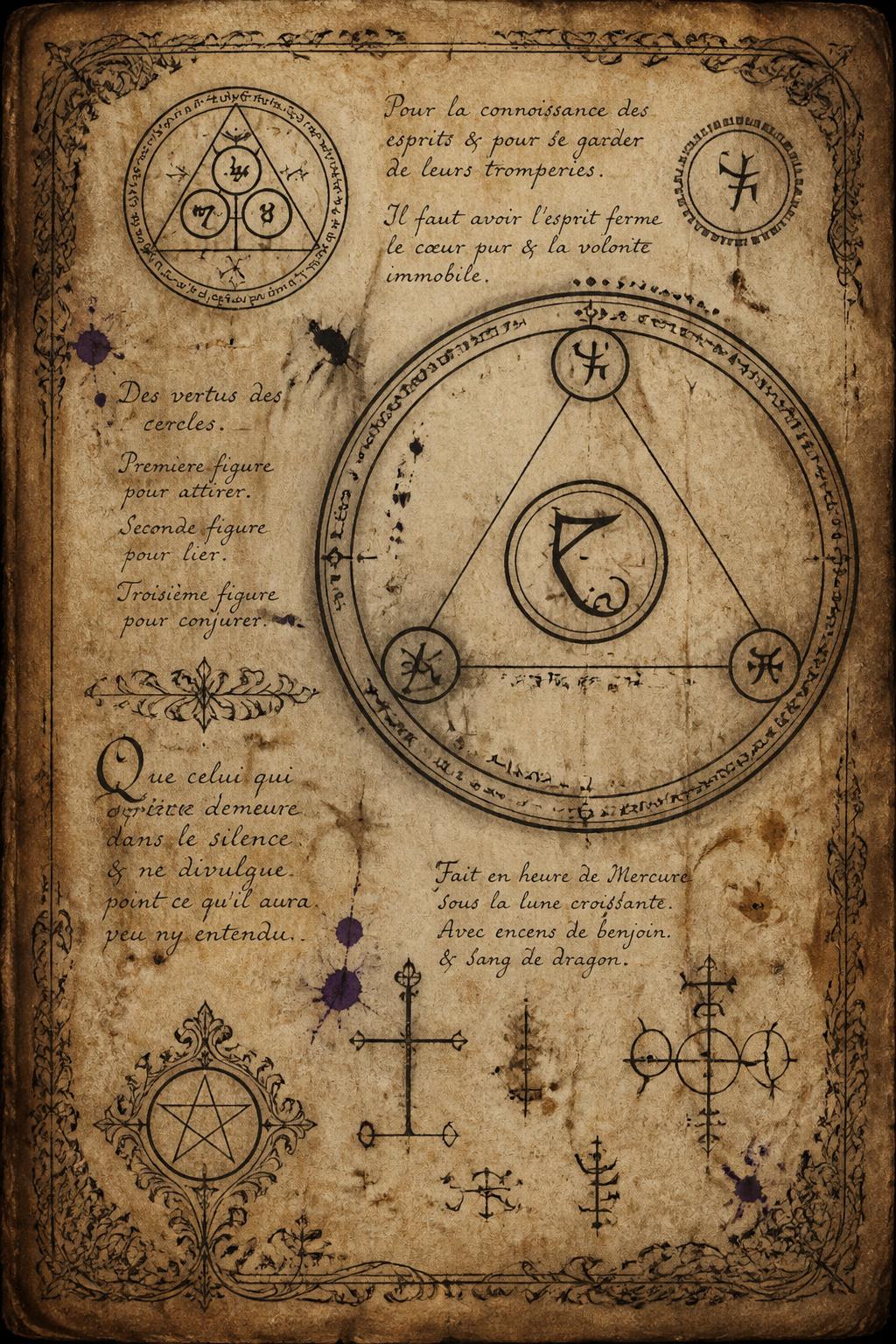 Anciens grimoires, livres authentiques de sorcellerie